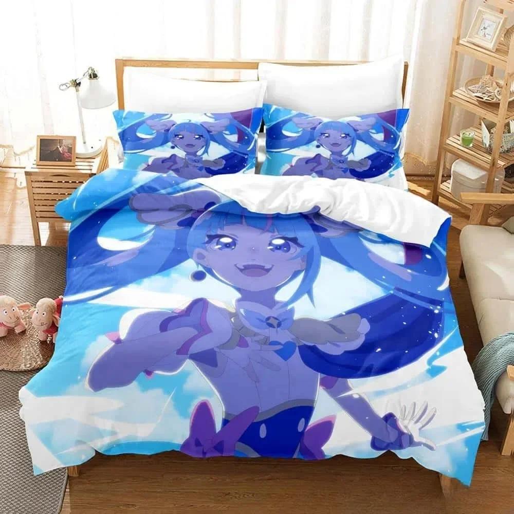 Comforter 3D Anime Kawaii Girls Sora Harewataru Bedding Set Single Twin Full Queen King Size Bed Set Adult Kid Bedroom S
