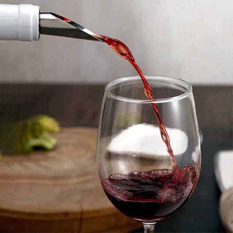 Wine Stopper And Pourer Keep Fresh 2Pcs/set Reusable Champagne Seal Bottle Cap Stopper For Beverage Beer Wine Preserver