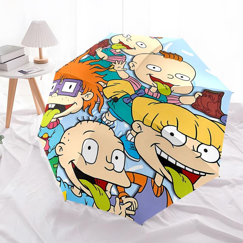 Rugrats, Chuckie- Automatic Opening and Closing, 8-rib Structure Portable Umbrella, Suitable for Men and Women In All Seasons - Perfect Gift