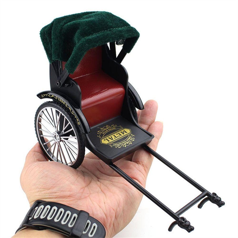 Vintage Classic Simulation Tricycle Toy Three Wheeled Bike Miniature Model  Desktop Ornaments