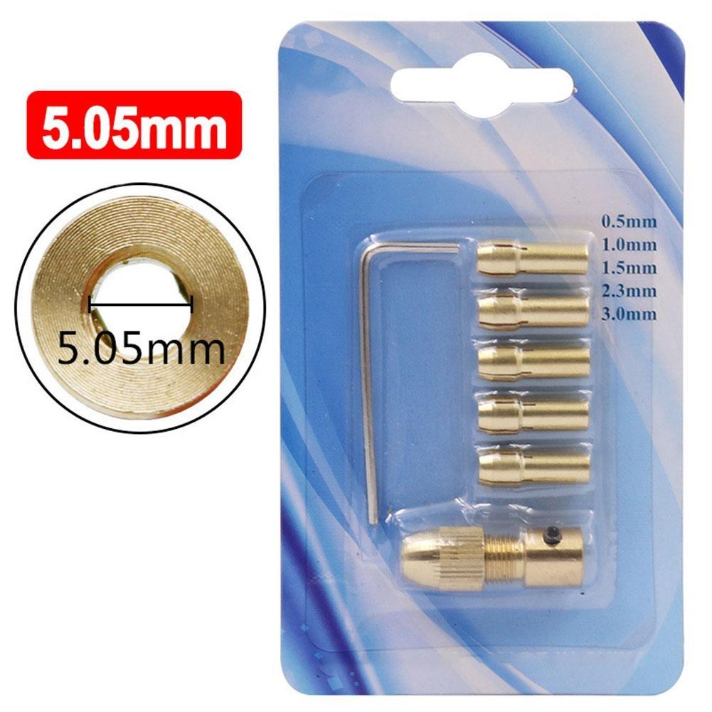 Mini Drill 7pc Brass Collet Copper Material Drill Collet