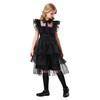 Abito da Ballo Famiglia Addams Halloween Mercoledì Vestito Nero
