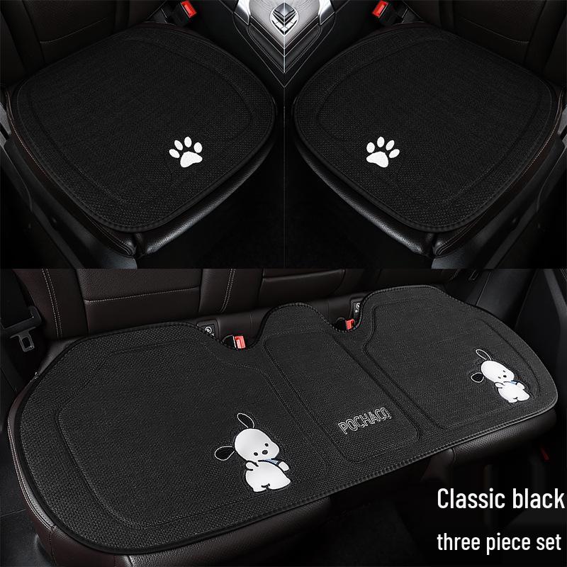 Pachacoo All-Season Cute Cartoon Cotton Linen Car Seat Cushion for Roewe RX5 D7 E6 D6 Ei5.