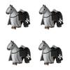 MOC Medieval Military Building Blocks Cavalry Regiment Knight Horse Animal Accessories Set Mini Bricks Buy Goods Boy Toy Gift