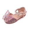 Neueste Sommer Mädchen Sandalen Mode Pailletten Strass Schleife Mädchen Prinzessin Schuhe Baby Mädchen Schuhe Flache Ferse Sandalen Größe 21-35