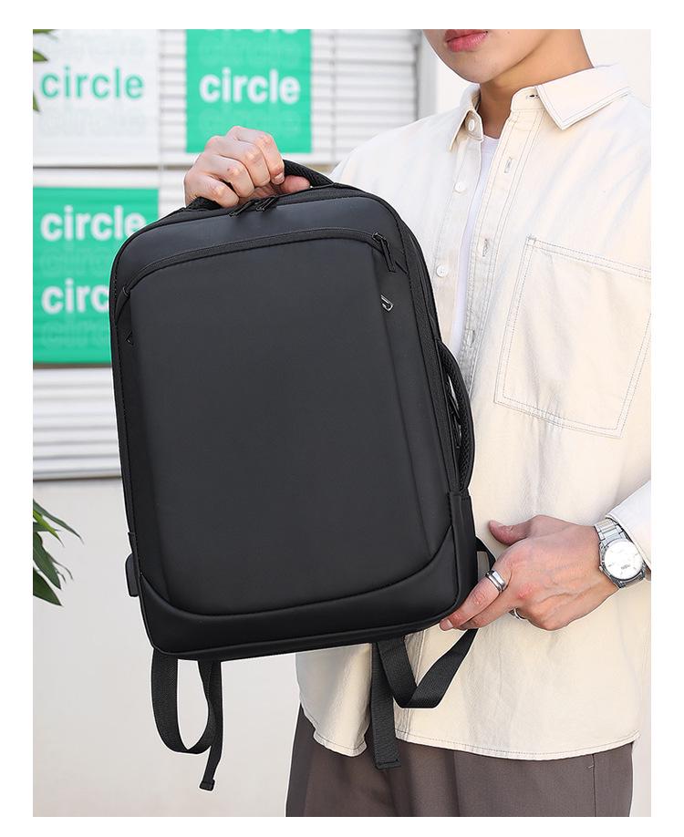 Men's Large Capacity Multifunctional Oxford Cloth Laptop Backpack for Business Travel