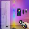 LED-Eck-Stehleuchte 3 Steuerungsmodi Eck-RGB-Stehleuchte mit Musik-Synchronisation Intelligente Moderne Stehleuchte für Schlafzimmer Wohnzimmer