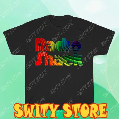 Neues Herren T-Shirt Radio Shack 80er Logo T-Shirt Logo T-Shirt Lustig Größe S bis 5XL