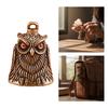 Artistic Owl Shape Metal Windchimes Bells Antique Keychain Pendant Elegant Bag Good Luck Ornament Craft Decors Gift