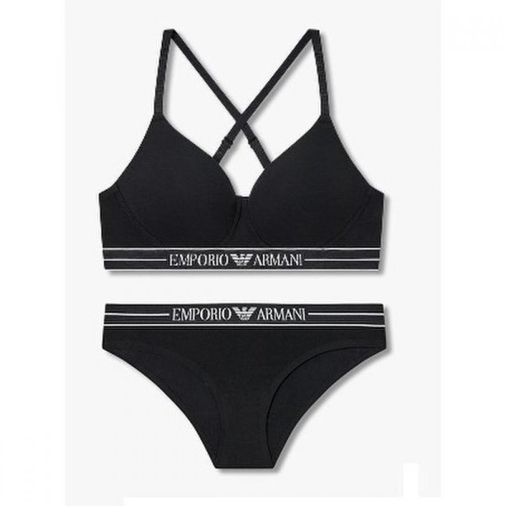 

Emporio Armani Women S Padded Soft Contour Bra Triangle Panty Set 0825181520 0825111517 M(80)/M(95)