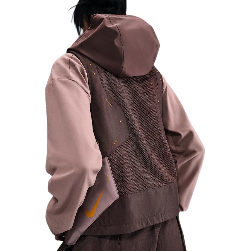 Nike ISPA Minimalistická Pohodlná Módní Bezrukávová Vesta Unisex Vesty Zemité Tóny Kouřově-Fialovo-Červená Královská Barva HF6403-227