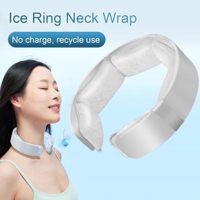 Sommer-Halskühlschlauch, tragbarer Halskühler, leichter, wiederverwendbarer Eiskältering, Outdoor-Prävention von Hitzschlag, tragbares Halswickelhalsband