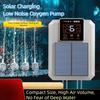 Bomba de Oxígeno Solar Impermeable Gran Volumen de Aire Bomba de Aire para Acuario Aireador para Peces Vivos