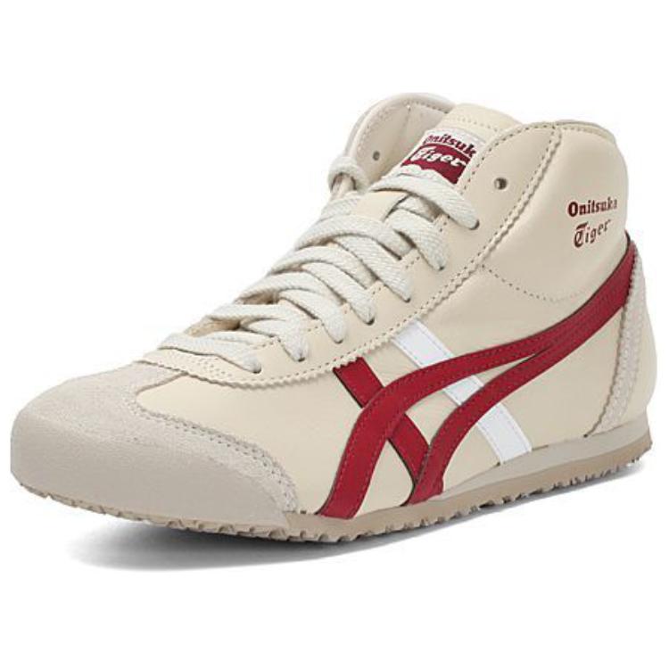 Onitsuka Tiger Mexico Mid Runner Casual Comfortable Mid-Top Sneakers Unisex Sneakers Beige HL328-0226