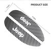 2Pcs Car Rearview Mirror Rain Eyebrow Carbon Fiber For Jeep Grand Cherokee Wrangler Gladiator Compass Renegade Wagoneer Avenger