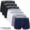 7 Pack Men's Solid Boxer Briefs Comfortable Breathable Casual Sports Underwear Mixed Colors