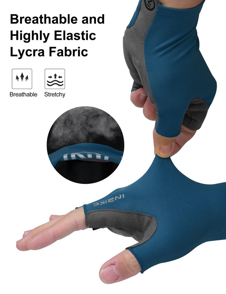 INBIKE Cycling Gloves Summer MTB Bike Gloves for Men Biking Gloves Gel Padded Half Finger Road Bike Bicycle Gloves Accessories