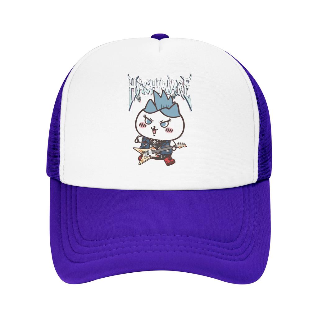 Chiikawas Hachiware Rock Band Member Trucker Hats Adult Fashion  Dad Hat Sun Hat Racing Cap Adjustable Mesh Baseball Cap Summer