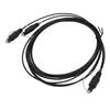 1x2 Digital Optical Splitter Cable SPDIF for Toslink Fiber Optic Sound Splitter Cable For Home Theater HDTV Speaker