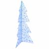 Christmas Tree with 160 LEDs Blue 150 Cm Acrylic
