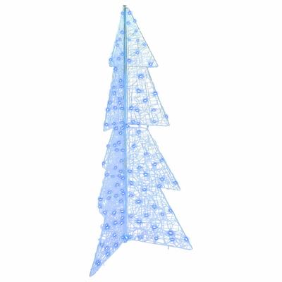 Christmas Tree with 160 LEDs Blue 150 Cm Acrylic