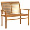 VidaXL Banc de Jardin avec Coussin Meuble d'Extérieur Banc de Patio Meuble de Jardin Banc de Terrasse Gris 112 cm Bois de 3062650