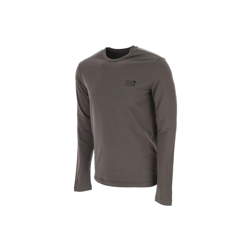 Armani EA7 Solid Color Letter Slim Fit Long Sleeve Polo Shirt Men Tops Military-Green 8NPF05-PJM5Z-1866