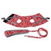 Breathable Pet Leash Vest Prevent Escape Walking Clothing Set for Cat and Small DogRed XS