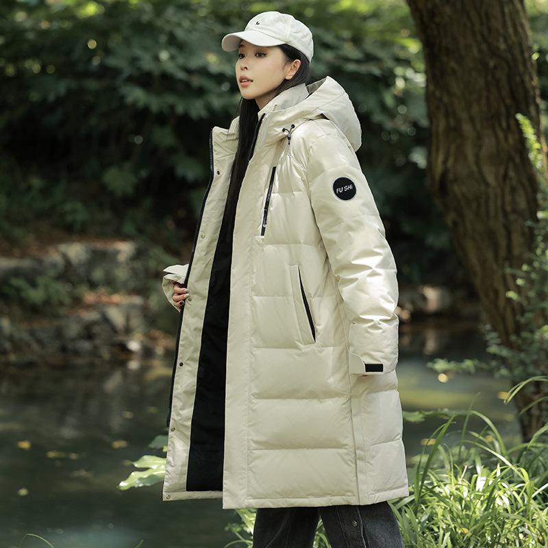 

Пуховик мужской и женский длинный модный новый утолщенный теплый ветрозащитный пиджак S