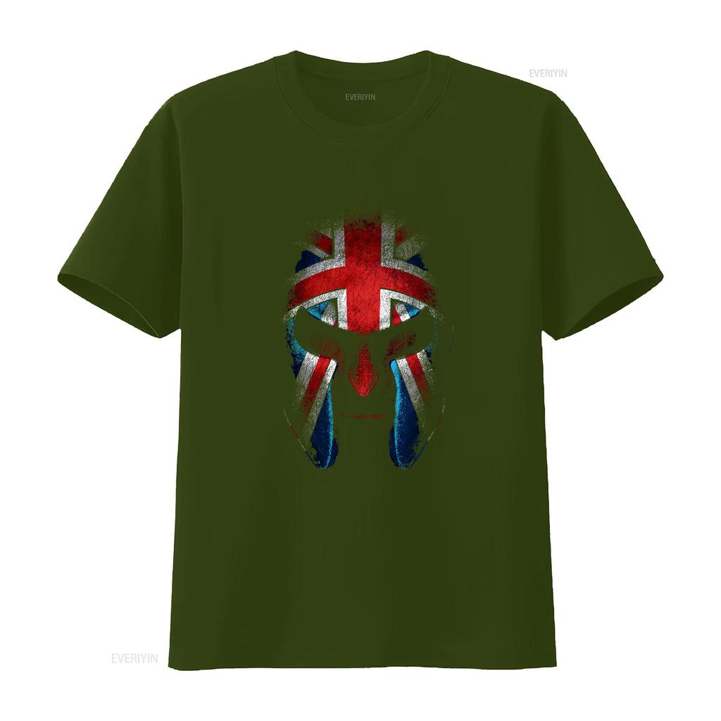 Union Jack T Shirt with Knight Helmet Design Free Personalisation Patriotic Great Britain for Adults Kids Birthday Vintage