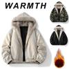 Cappotto Retro Americano con Collo in Peluche da Donna Autunno Inverno Nuovo Parka Largo con Cappuccio Giacca di Cotone