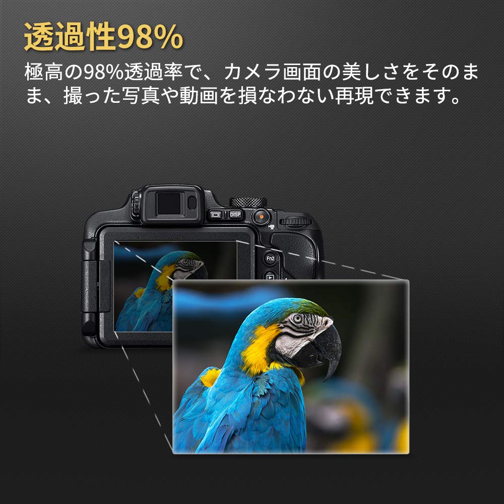 ORMY Ultimate Tempered Glass Screen Protector for Nikon D6 with Asahi Glass Materials in Hardness Sheet for Monitor 0.2mm [Made Japan] [Ultra-High 9H]