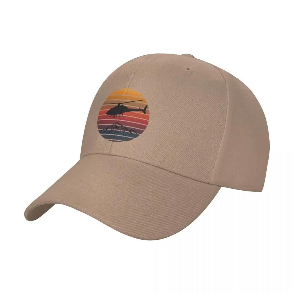 Helicopter Vintage Sunset Baseball Cap Christmas Hat Sun Hat Hat Man For The Sun Foam Party Men Hats Women's