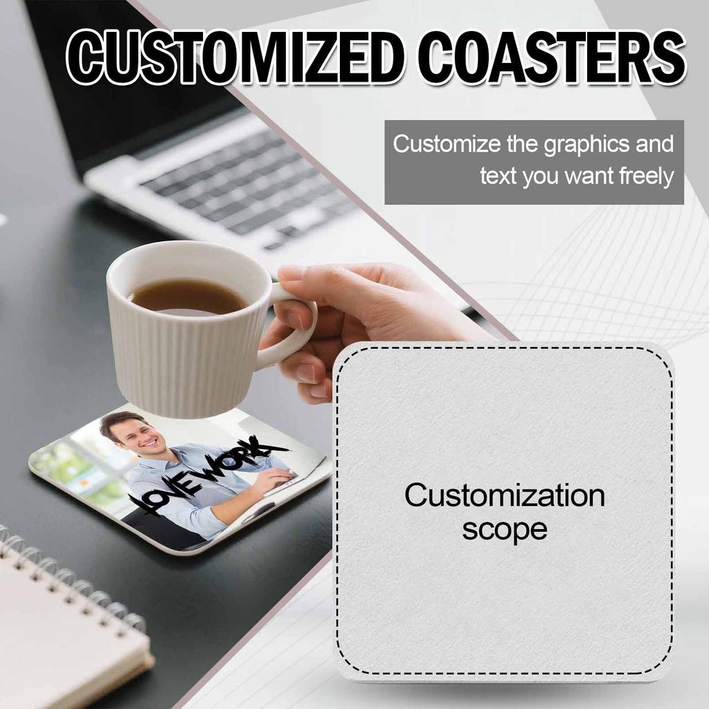 Personalized Custom Environmentally Friendly Paper Absorbent Paper Pulp Board Bar  Best Man Gift Wedding Beer