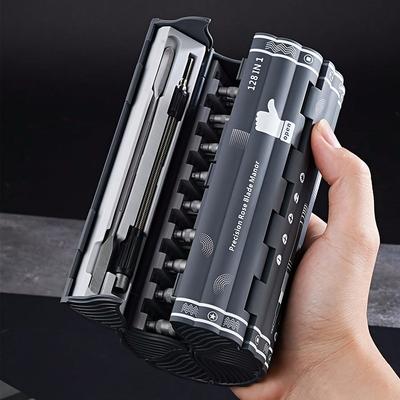 128 In 1 Precision Screwdriver Set - Multi-purpose Hand Repair Tool In Chrome Vanadium Plated Steel