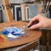 Oil Painting Accessories Scraper, Stainless Steel with Wooden Handle Palette Cutter, Paint Scraper for Thick Evenly Mixed Art Spatula, Acrylics