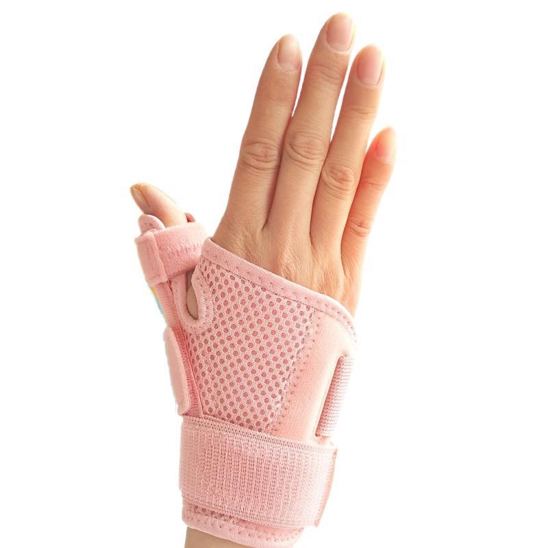 

1PC Thumb Spica Splint Стабілізатор Підтримка зап ястя Захист брекета Зап ястний тунель Тендиніт Знеболюючий Іммобілайзер правої лівої руки One size рожевий