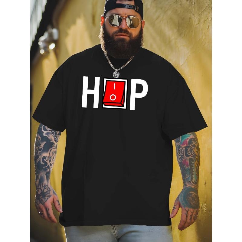 

HIP HOP Summer Outdoor Sports and Casual Short-sleeved T-shirt for Men s Latest Trendy Fashion Printed, Top Breathable and Comfortable XL чорний