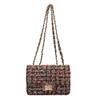 1Pc Xiaoxiangfeng Woolen Bag Women's Bag New Trendy  Popular Korean Version Fashion Versatile Chain Single Shoulder Messenger Bag