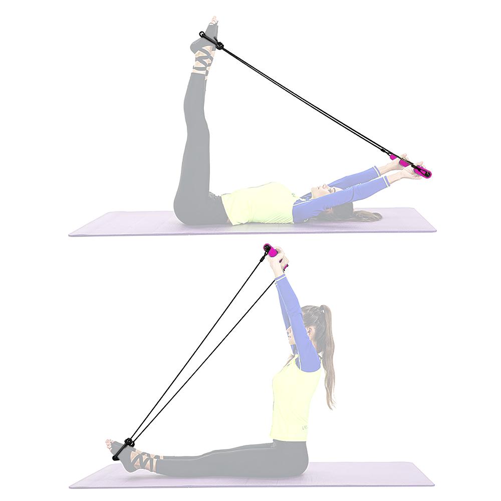 

Портативный барНый комплект Мышечный тонизирующий бар с 8 фигурными полосами сопротивления 2.8M Регулируемая скакалка Главная