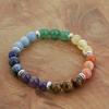 Bracelets - Nature &; Discoveries : 7 Chakras Natural Stones Bracelet - Multicolor
