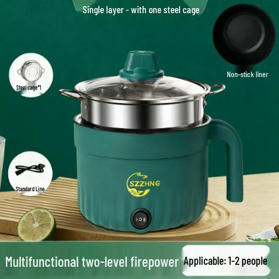 Compact Multifunctional Electric Cooking Pot for Dorms & Students