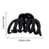 4pcs new large clip hair volume multi shark clip hairpin female back of head pumpkin gripper head