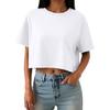 Women's Cropped Tops Oversized Sports T-shirts Short-sleeved T-shirts Casual Trendy Fashion Clothing