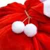 Red Velvet Red Santa Claus Gift Bags Large Capacity Santa Claus Bags  for Christmas