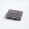 Compact Portable Mini Three-compartment Covered Sealed Light-proof Compartmentalized Pill Storage Box