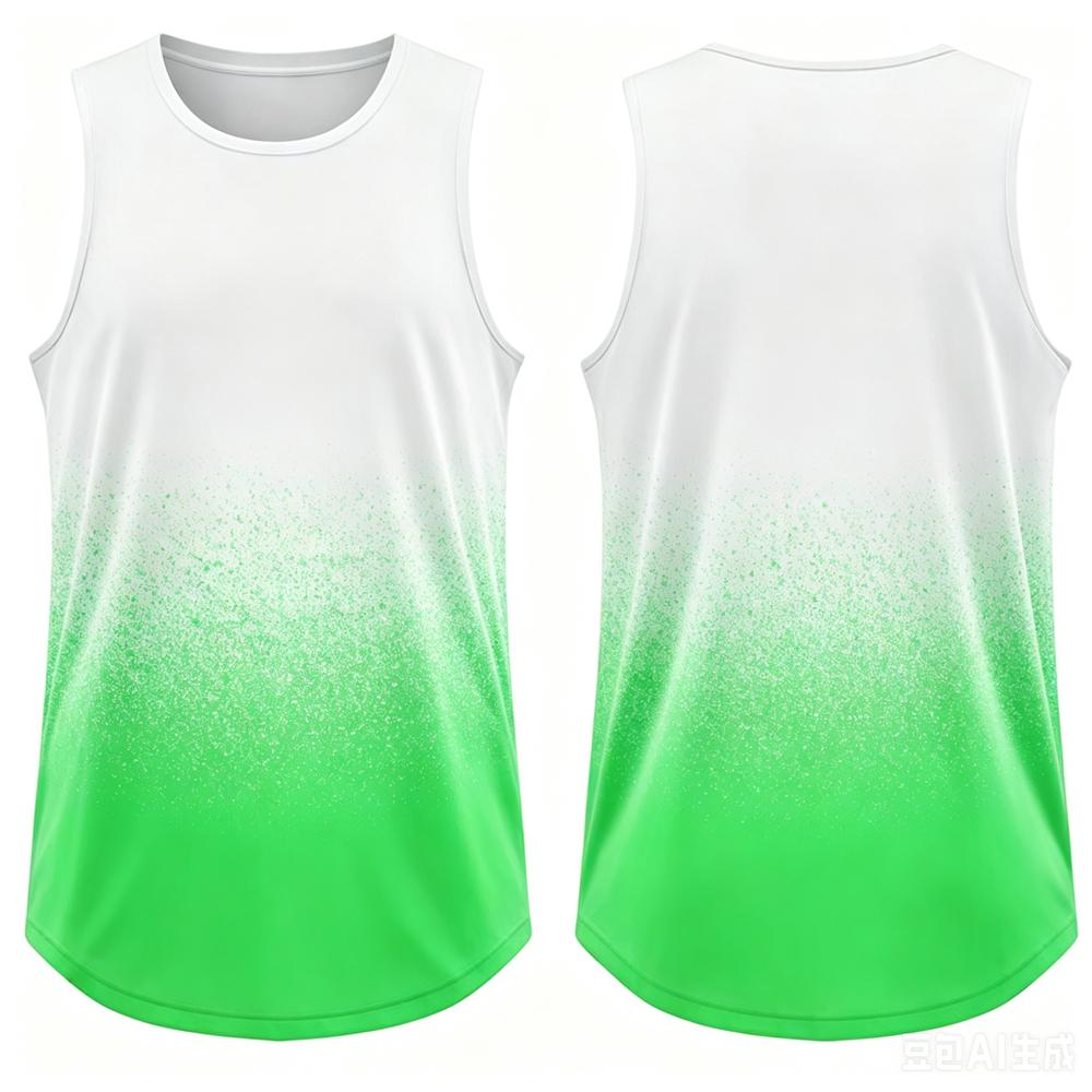 Fashion Gradient Print Men's Sports Vest Summer Quick Dry Breathable Tennis Training Tank Tops Casual Sleeveless Shirt Gym Tees