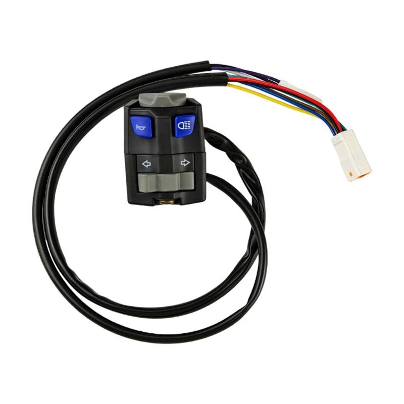 

Turn Signals Headlight Horn Control Switches Motorcycle Left Handlebar Mount Switches Modified Accessory Quick Installation 1
