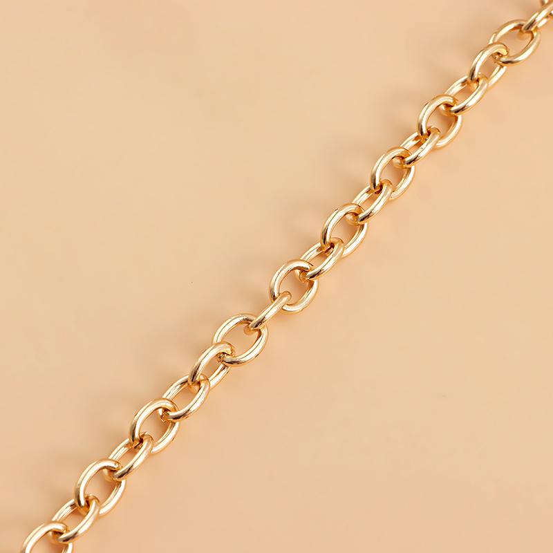 1Pc Multilayer Women  Belt Hip High Waist Chain Sun Metal Belts