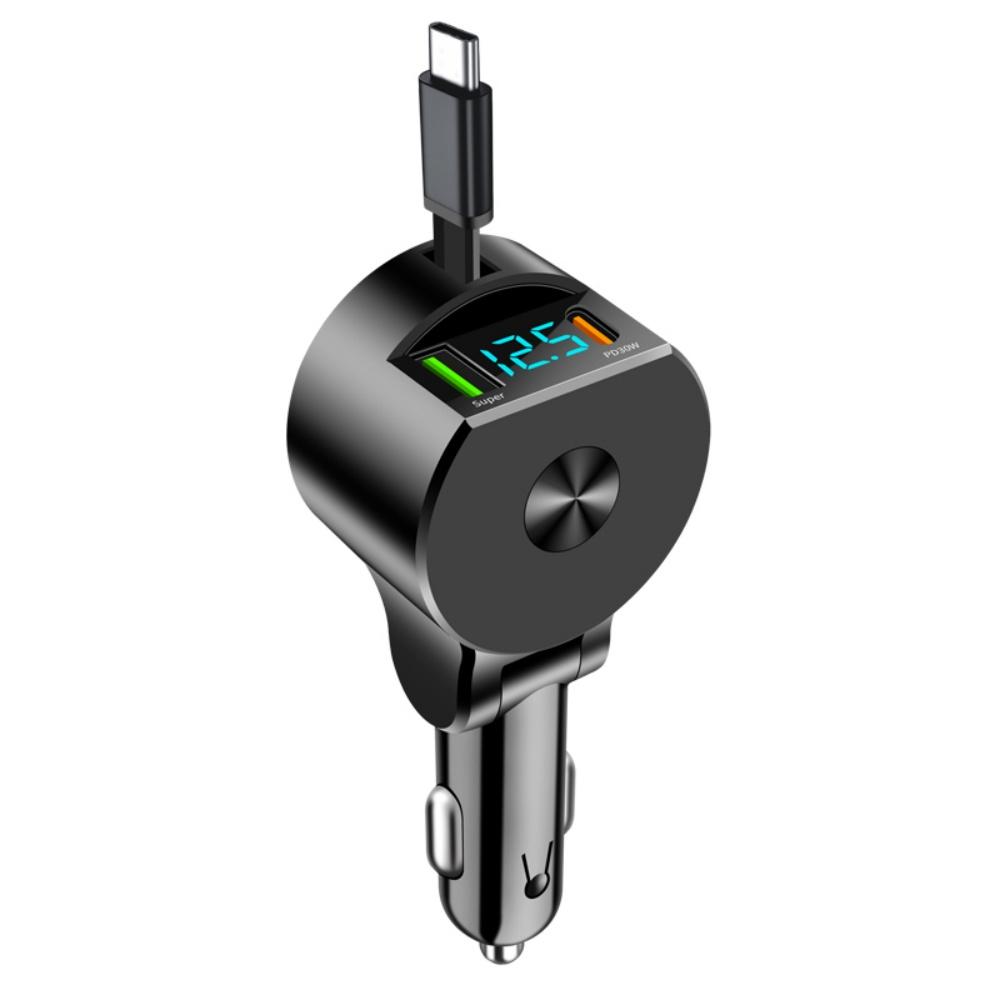 3.1A USB Car Charger 3in1 3 Ports PD Fast Car Mobile Phone Charger Type-C Adapter Quick Charger in Car For iPhone Samsung Xiaomi